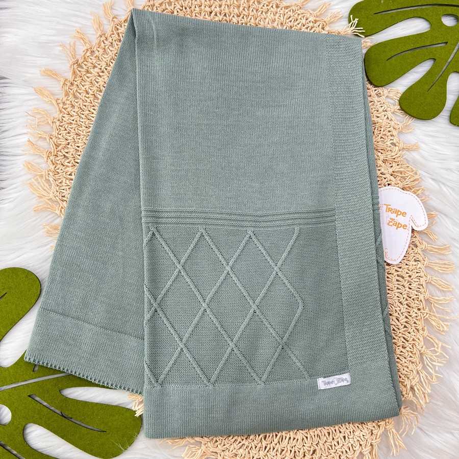 Manta de Linha Losango - Verde